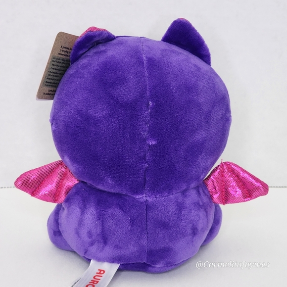π VAMPIRE BAT π§ββοΈ Purple Bat w Spider Web Eyes Squishiverse by Aurora β NWT β - Picture 3 of 5